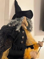 Halloween Primitive Style Folk Art Witch Doll
