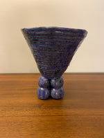 Handmade Pottery Grotesque-Primitive Style Coil Vase
