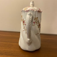 Antique B&M China Coffee Chocolate Pot Floral 1295