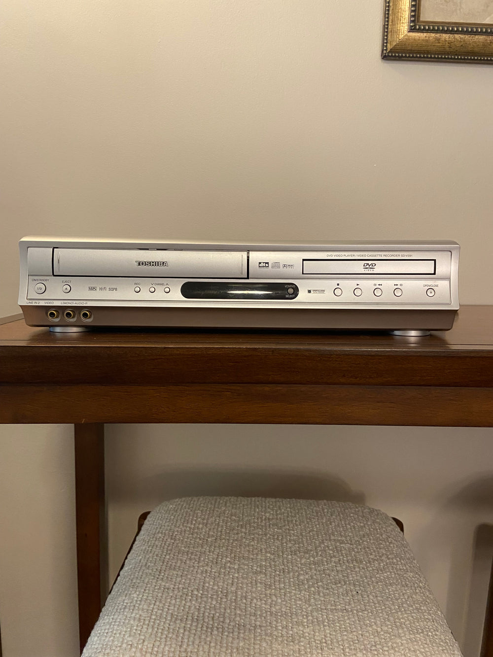 Toshiba SD-V291 VCR DVD Combo Player VHS Recorder Tested Works