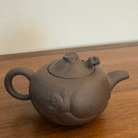 Vintage Ceramic Yixing Red Zisha Clay Moving Dragon Head and Tongue Teapot