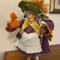 Dept 56 Krinkles by Patience Brewster Witch with Baby Dragons and Stick