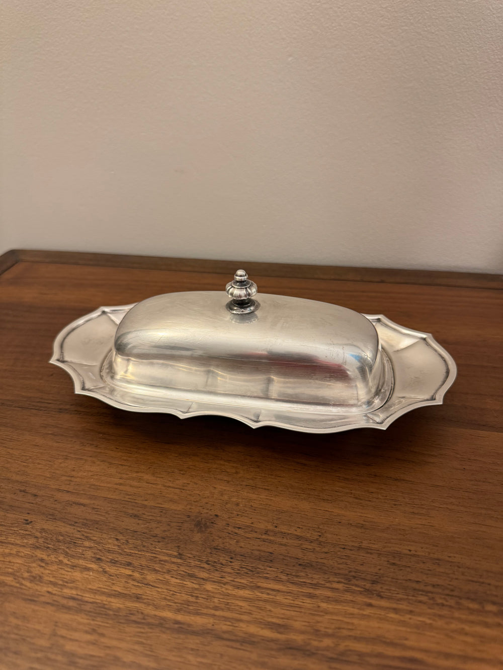 Vintage Silverplated Butterdish