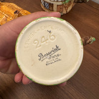 Vintage Beswick English Pottery Ware Country Cottage Teapot and Creamer Set