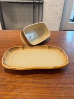 Mikasa Whole Wheat Stoneware Butterdish
