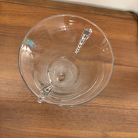 Vintage Duncan & Miller Teardrop Fan Clear Glass Vase