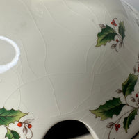 Vintage Royal Soup Tureen Lid with Ladle Holly & Berry