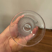 Vintage Duncan & Miller Teardrop Fan Clear Glass Vase