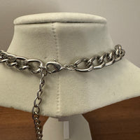 Necklace Large Crystals Cut Fashion Jewelry