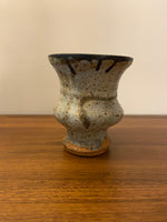 Handmade Ceramic Thrown Pottery Grotesque-Primitive Style Vase
