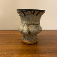 Handmade Ceramic Thrown Pottery Grotesque-Primitive Style Vase