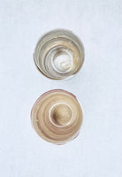 Handmade-Glazed Egg Cups Footed
