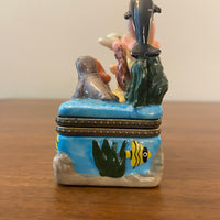 Porcelain Trinket Box Sea Creatures