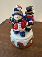 Thomas Pacconi Classics Christmas Snowmen's Musical Windup Animated  Decor
