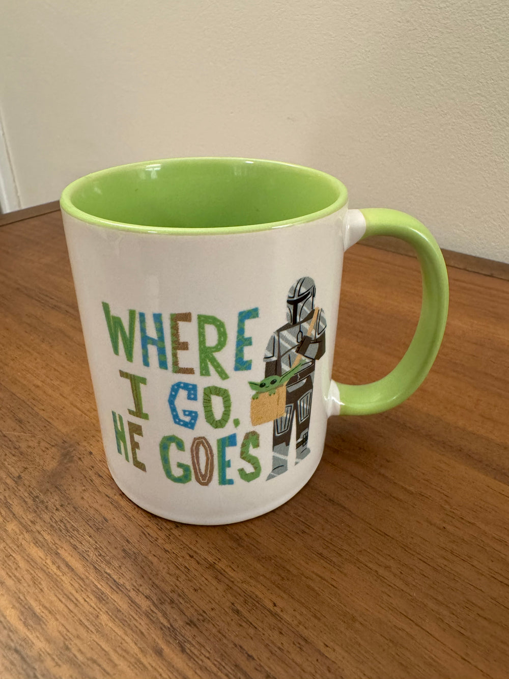 Porcelain Zazzle Mug The Mandalorian Where I Go He Goes