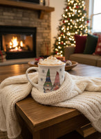 Peppermint and Pine Let's Get Cozy Gnomes Porcelain Coffee Tea Mug
