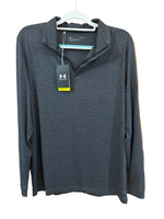 Under Armour Golf Long Sleeve Shirt Size LG Embroidered Raffaello and US-Italy Flags

