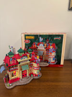 Lemax Santa's Wonderland Porcelain Village Ribbon & Gift-Wrap Factory
