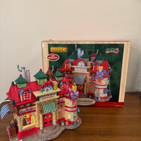 Lemax Santa's Wonderland Porcelain Village Ribbon & Gift-Wrap Factory