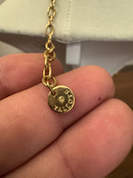 Talbots Necklace  with Tiger Eyes Stone Floral Links Collar
