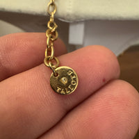 Talbots Necklace  with Tiger Eyes Stone Floral Links Collar