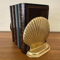 Brass Bookend Set of 2 Shells
