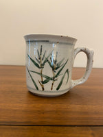 Handmade Speckled Glaze Porcelain Mug Bamboo Design
