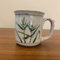 Handmade Speckled Glaze Porcelain Mug Bamboo Design