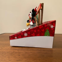 Christmas Animated Disney Figurine Holiday Decor Mikey-Minnie Swan Lake