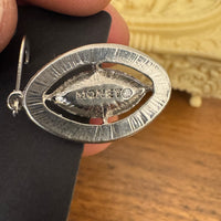 Monet Silver-tone Crystal Earrings