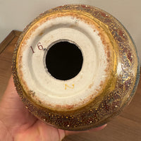 Vintage Porcelain Egg Hand-painted Gilded Geisha Women China