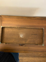 Vintage Wood Bohemian Style Japanese Jewelry Box with Mirror
