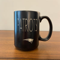 New England Patriots NFL Porcelain Laser Engraved Mug 16 oz