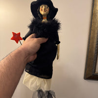 Hallmark Huntington Cassie Halloween Decor Figure Cloth Resin Feathers