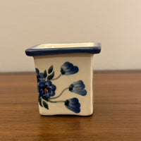 Vintage Handmade Polish Pottery Jankowski Unikat Boleslawiec Tiny Planter