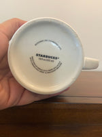 Starbucks 2019 Christmas Holiday Mug 12 oz – Mint Green Pink Birds Holly Wreath
