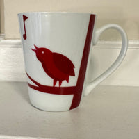 Starbucks Porcelain Coffee Mug Singing Bird