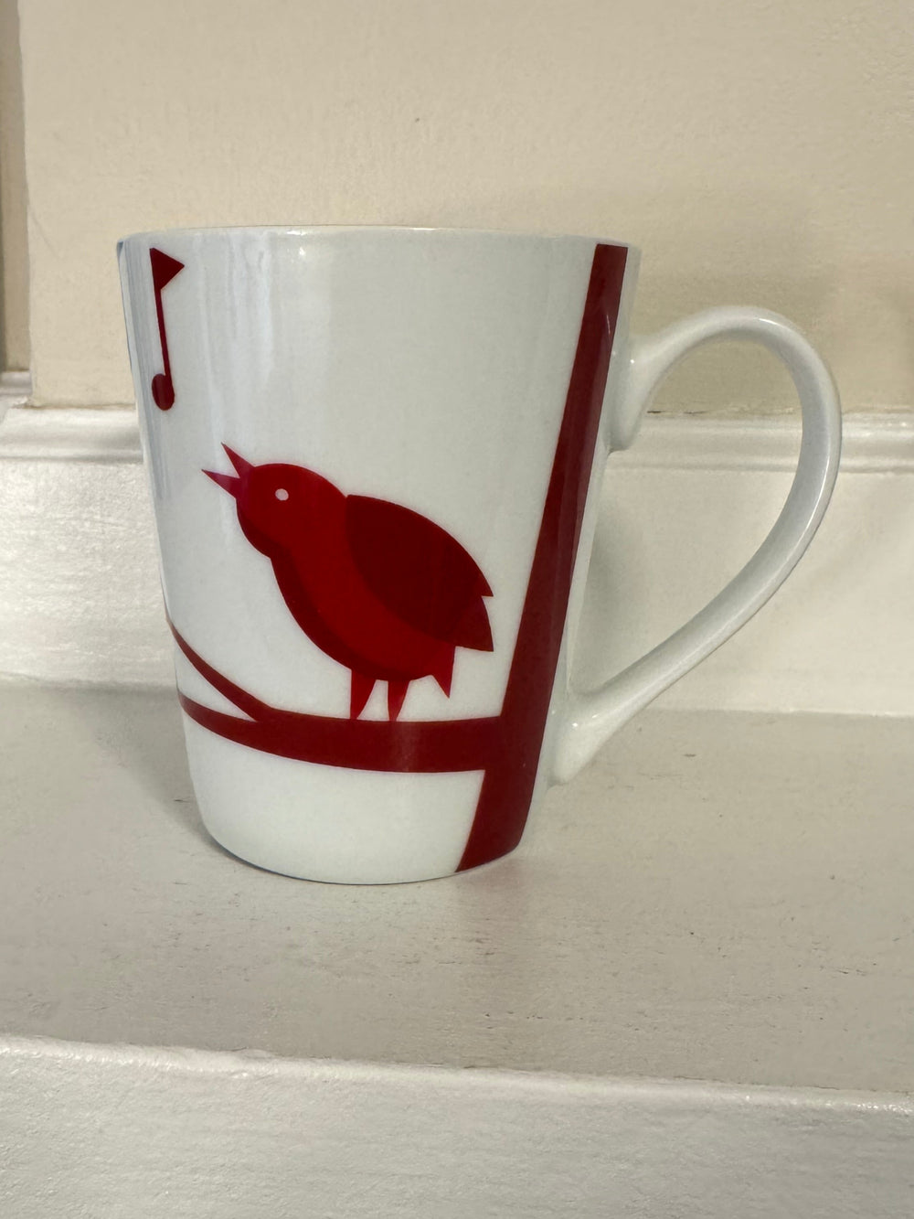 Starbucks Porcelain Coffee Mug Singing Bird