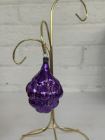 Vintage USSR Blown Glass Grape Christmas Ornament
