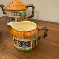 Vintage Beswick English Pottery Ware Country Cottage Teapot and Creamer Set