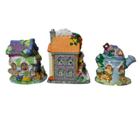 Vintage Lighted Easter Bunnies Village Set of 7