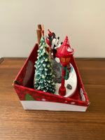 Christmas Animated Disney Figurine Holiday Decor Mikey-Minnie Swan Lake
