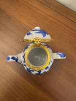 Porcelain Small Teapot Trinket Box
