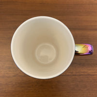 Starbucks Iridescent Rainbow Oil Slick Glazed Ceramic Tall Coffee Mug Cup 16oz