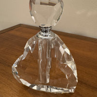 Oleg Cassini Crystal Heart Shaped Perfume Bottle