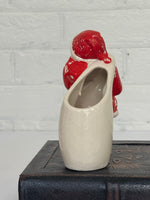 Vintage Ceramic Santa Planter-Vase or Candy Cane Holder
