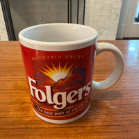 Vintage Folgers Coffee Mug Cup