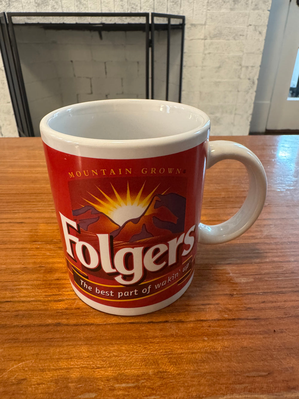 Vintage Folgers Coffee Mug Cup