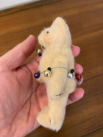 Vintage Articulated Plush Cat
