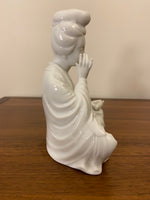 Vintage Chinese White Porcelain Blanc de Chine Kwan Yin Guan Yin Figure
